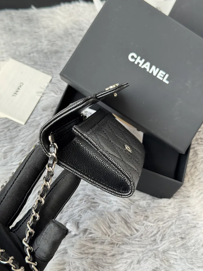 Chane New Fish Skin Calfskin Waist Bag