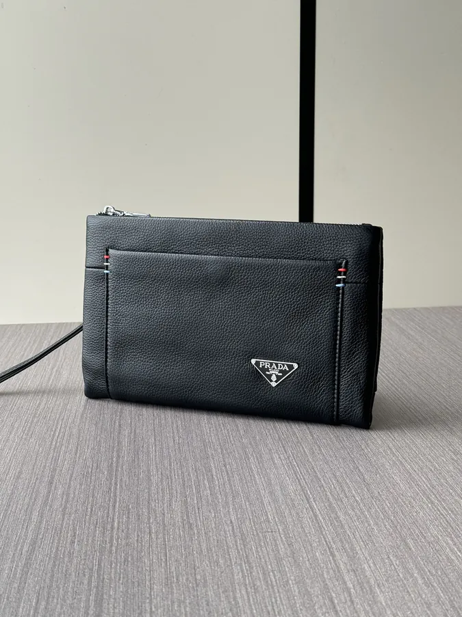 Prada Handbag Premium Grained Calfskin Bucket Bag