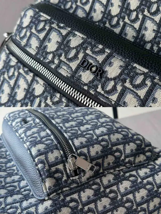 Dior Blue Flower Backpack Classic College Style