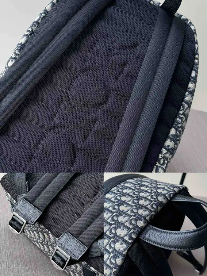 Dior Blue Flower Backpack Classic College Style