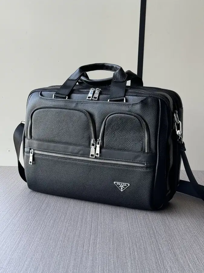 Prada Premium Travel Tote with Double Shoulder Bag
