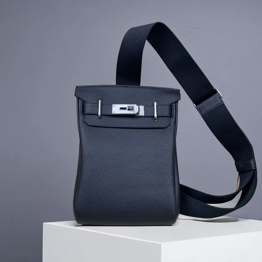 2024 New Style Hermes Full Leather Crossbody Bag for Men and Women