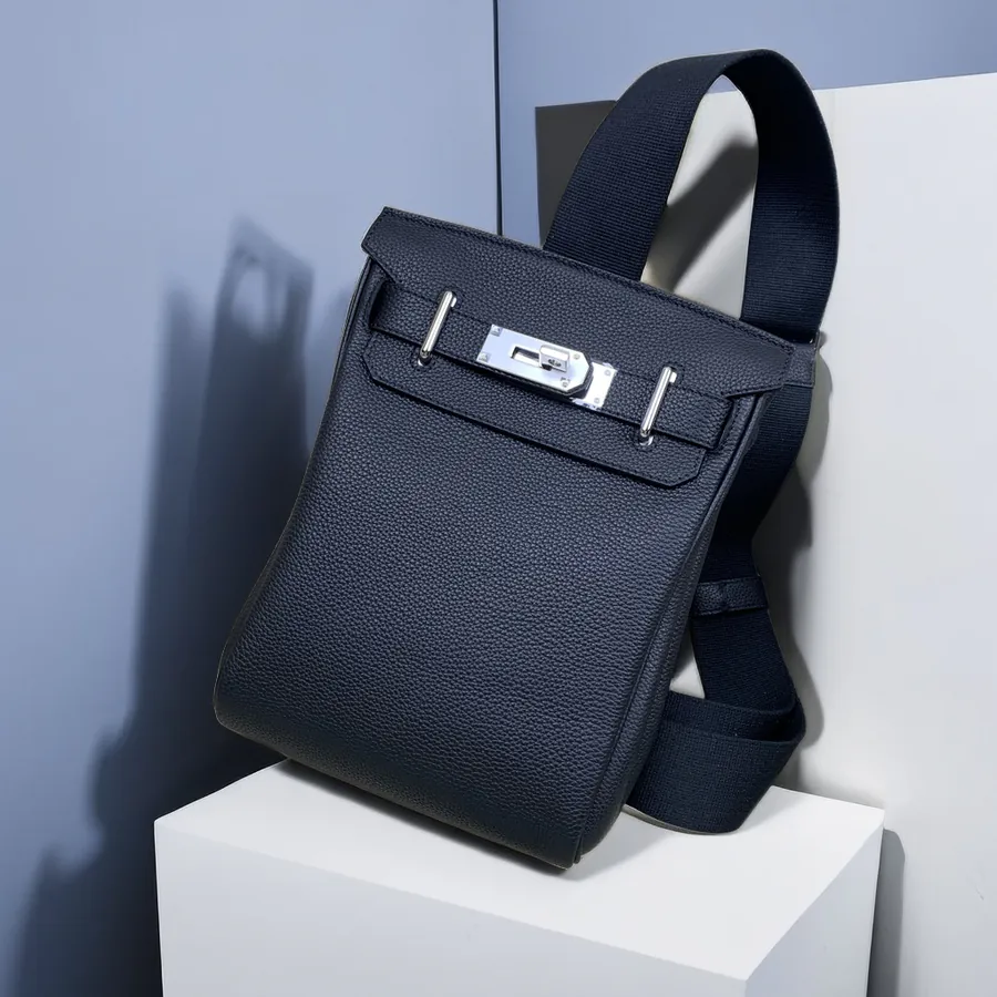 2024 New Style Hermes Full Leather Crossbody Bag for Men and Women