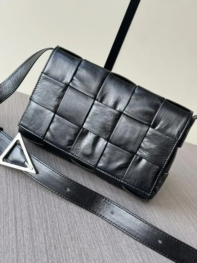 BV Bucket Bag in Black Grained Calfskin