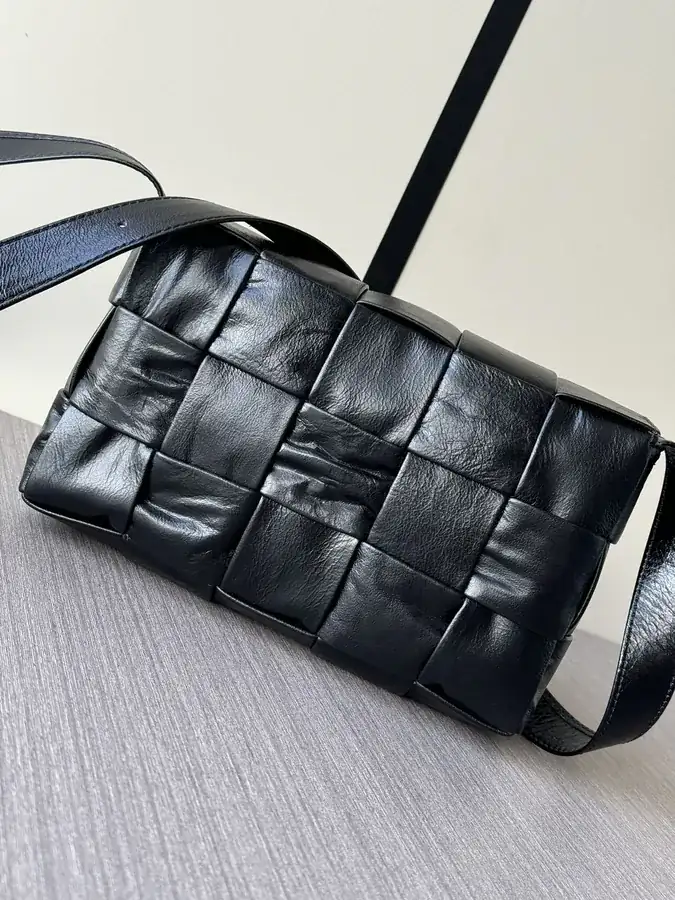 BV Bucket Bag in Black Grained Calfskin
