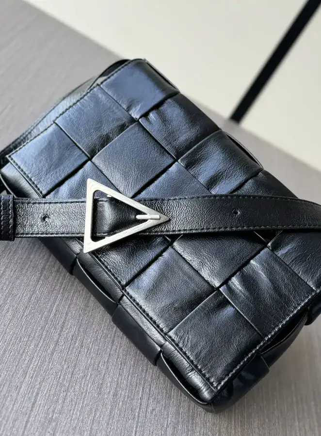 BV Bucket Bag in Black Grained Calfskin