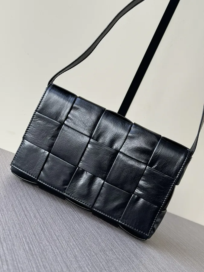 BV Bucket Bag in Black Grained Calfskin