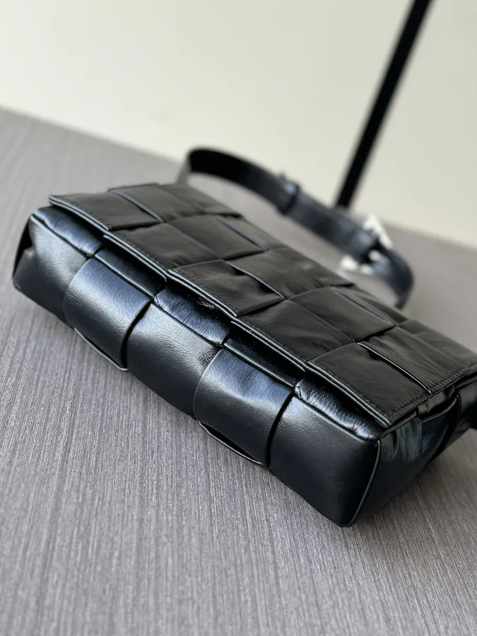 BV Bucket Bag in Black Grained Calfskin