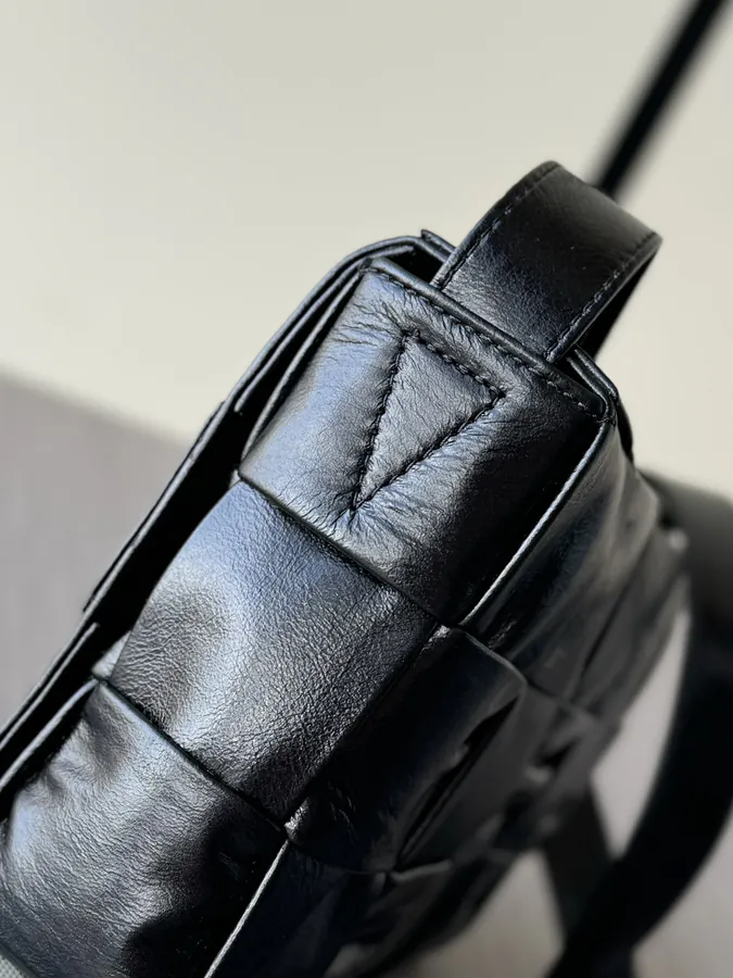 BV Bucket Bag in Black Grained Calfskin