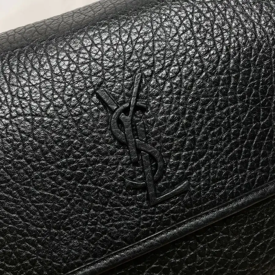YSL Saint Laurent NIKI MESSENGER Black Grained Leather