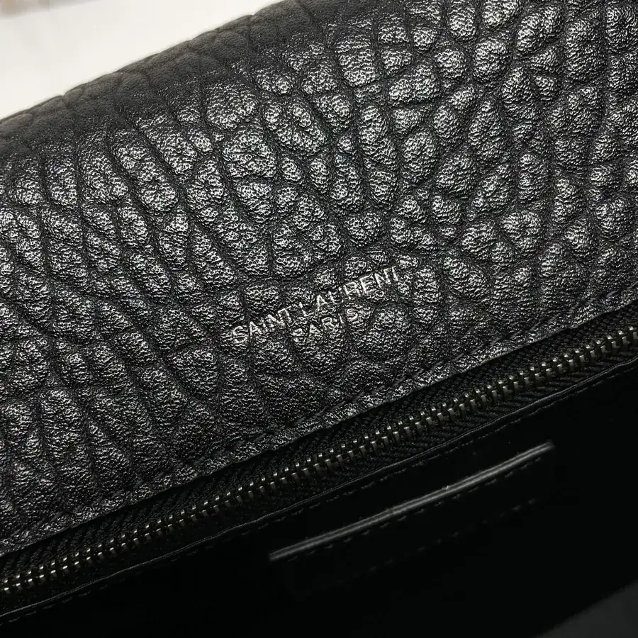 YSL Saint Laurent NIKI MESSENGER Black Grained Leather