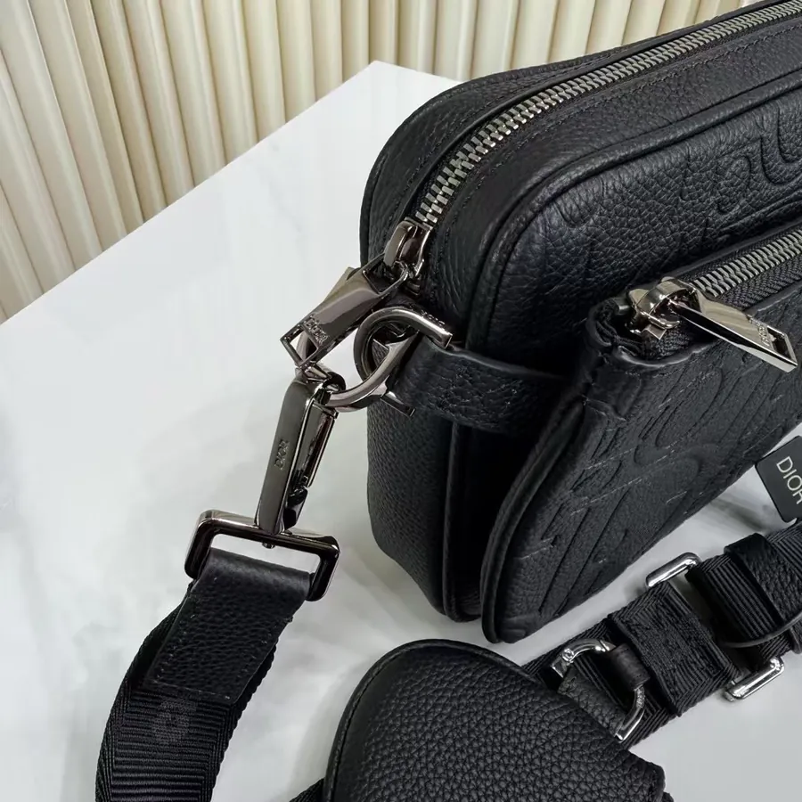 Gravity Print Satchel Set Handbag in Black