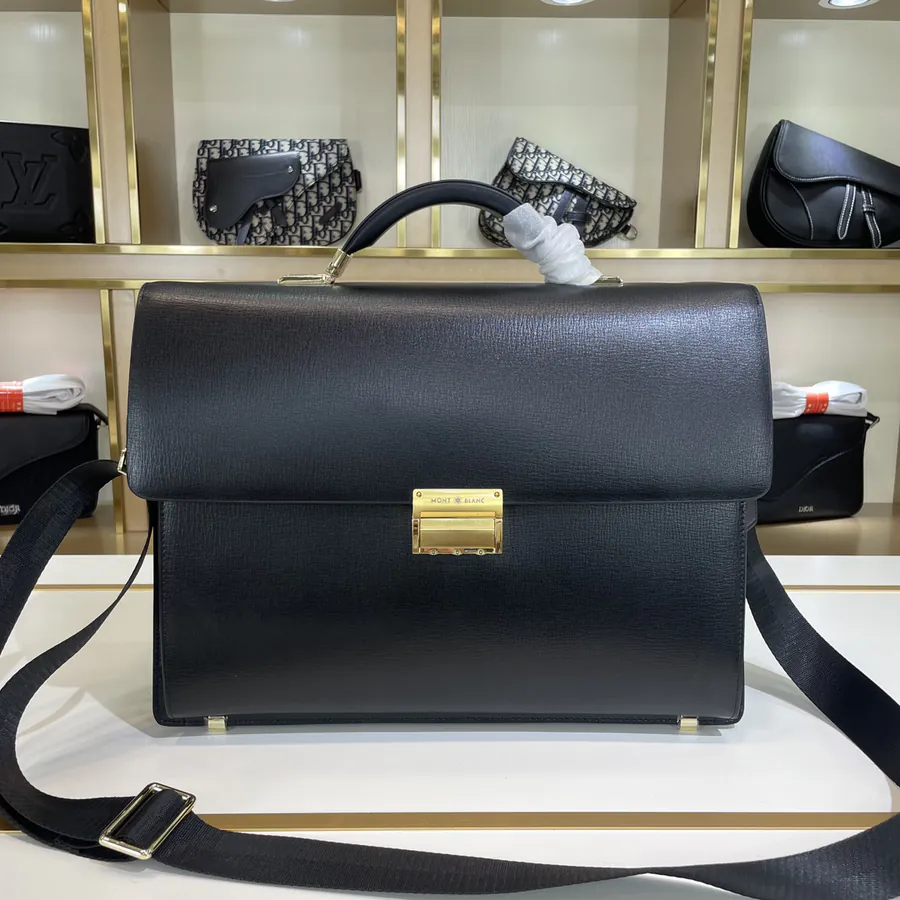 Mondaine New Collection: Premium Men's Briefcase with Grained Calfskin