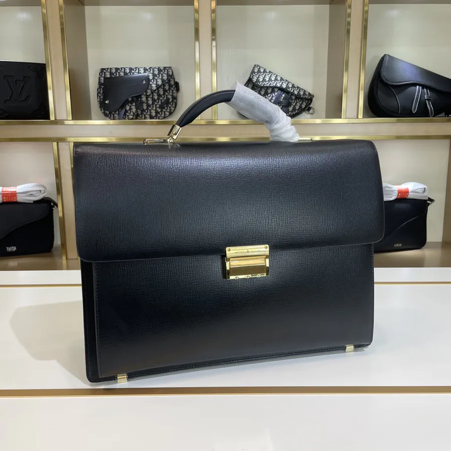 Mondaine New Collection: Premium Men's Briefcase with Grained Calfskin