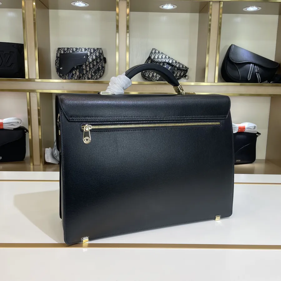 Mondaine New Collection: Premium Men's Briefcase with Grained Calfskin