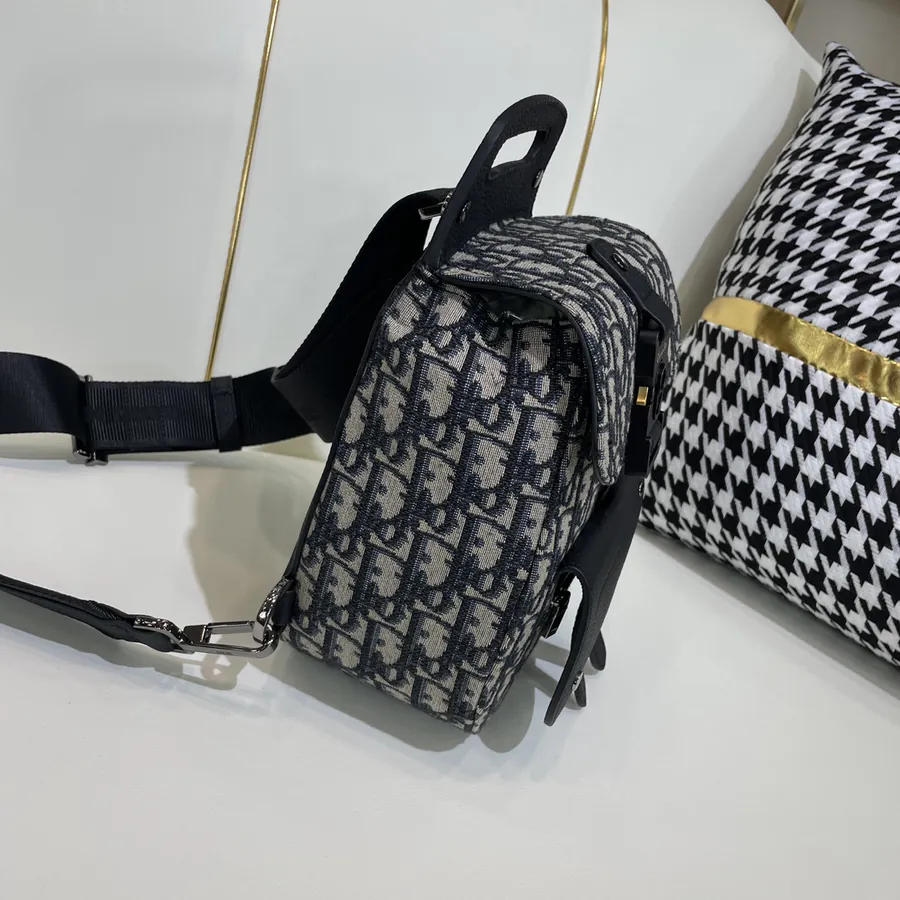 Dio Oblique Mini Saddle Crossbody Bag