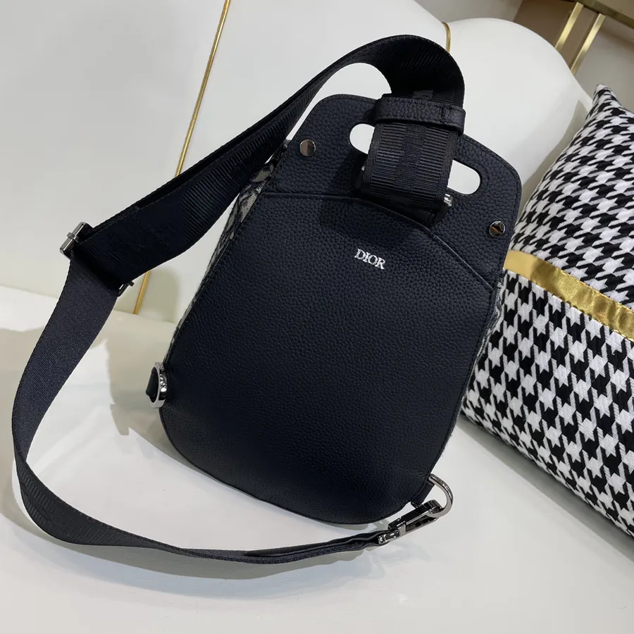 Dio Oblique Mini Saddle Crossbody Bag