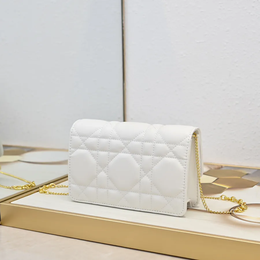 Miss Caro Chain Handbag with Oblique Print