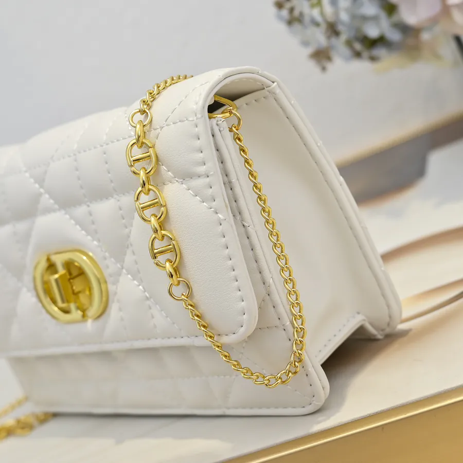 Miss Caro Chain Handbag with Oblique Print