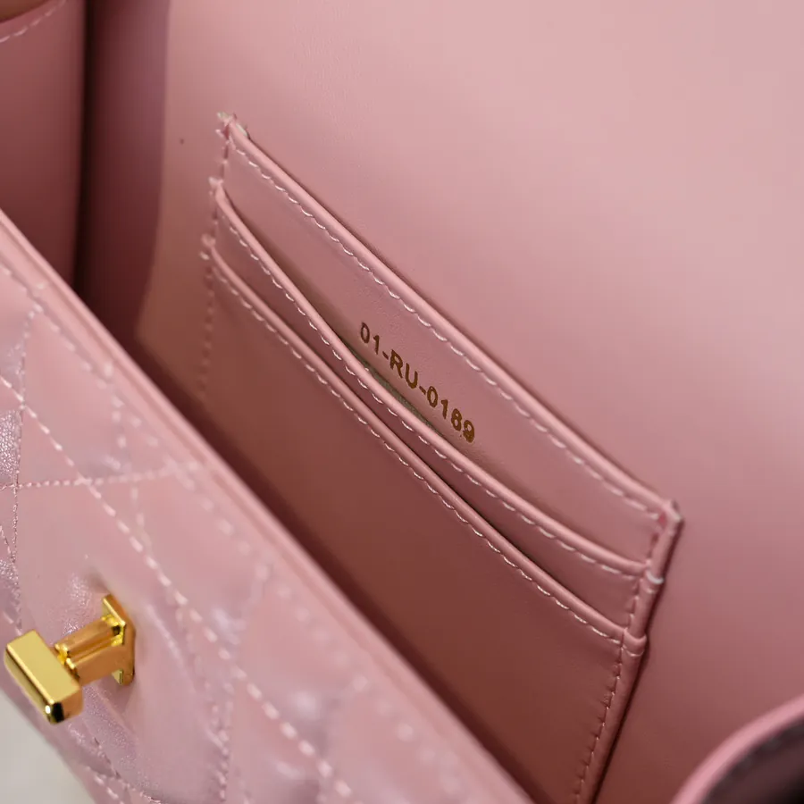 Miss Caro Chain Bag with Retro Gold Clasp