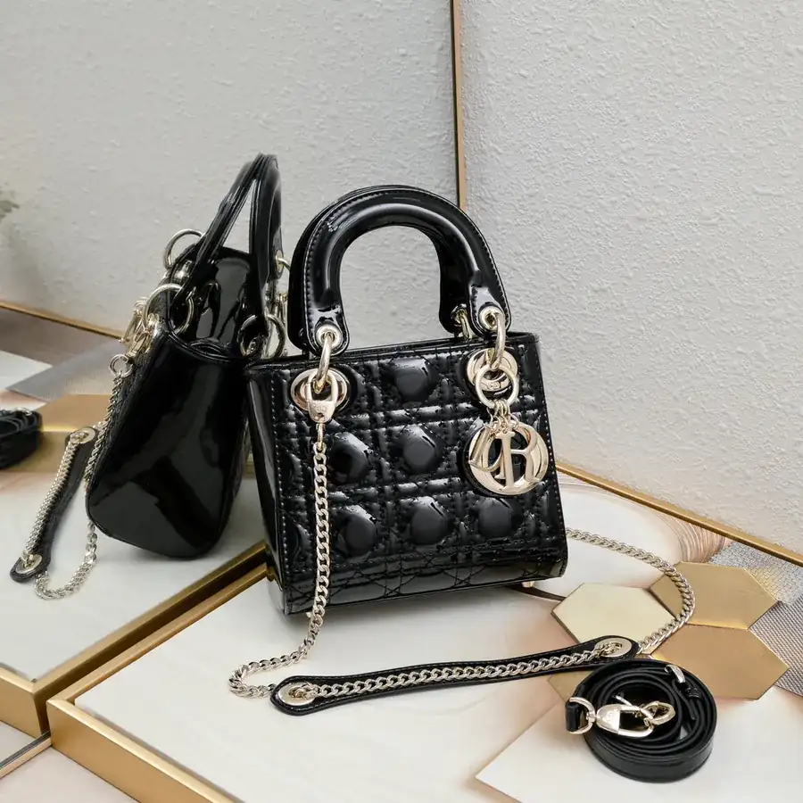 Mini Lady Classic Calfskin Crossbody Bag