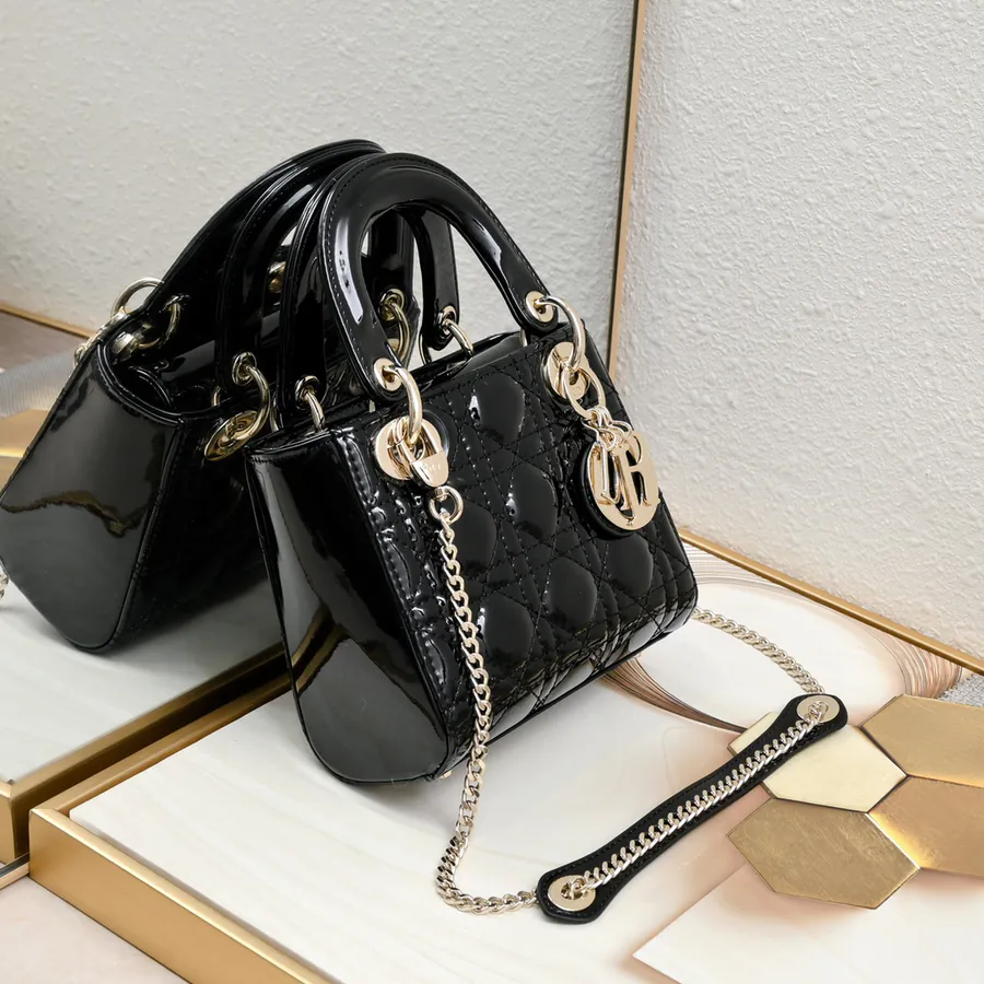 Mini Lady Classic Calfskin Crossbody Bag