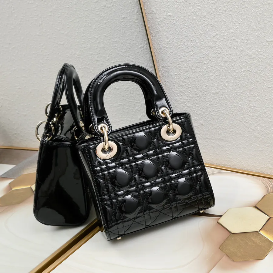 Mini Lady Classic Calfskin Crossbody Bag