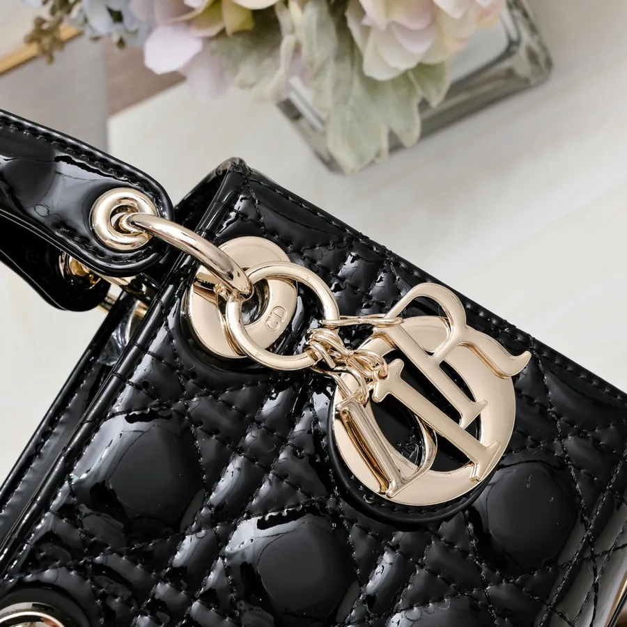 Mini Lady Classic Calfskin Crossbody Bag