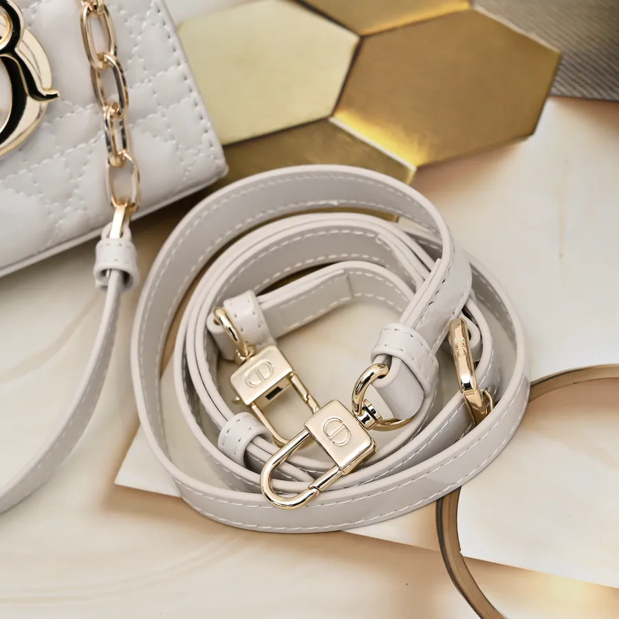 Crossbody Lady D−Joy Bag in Glossy Calfskin