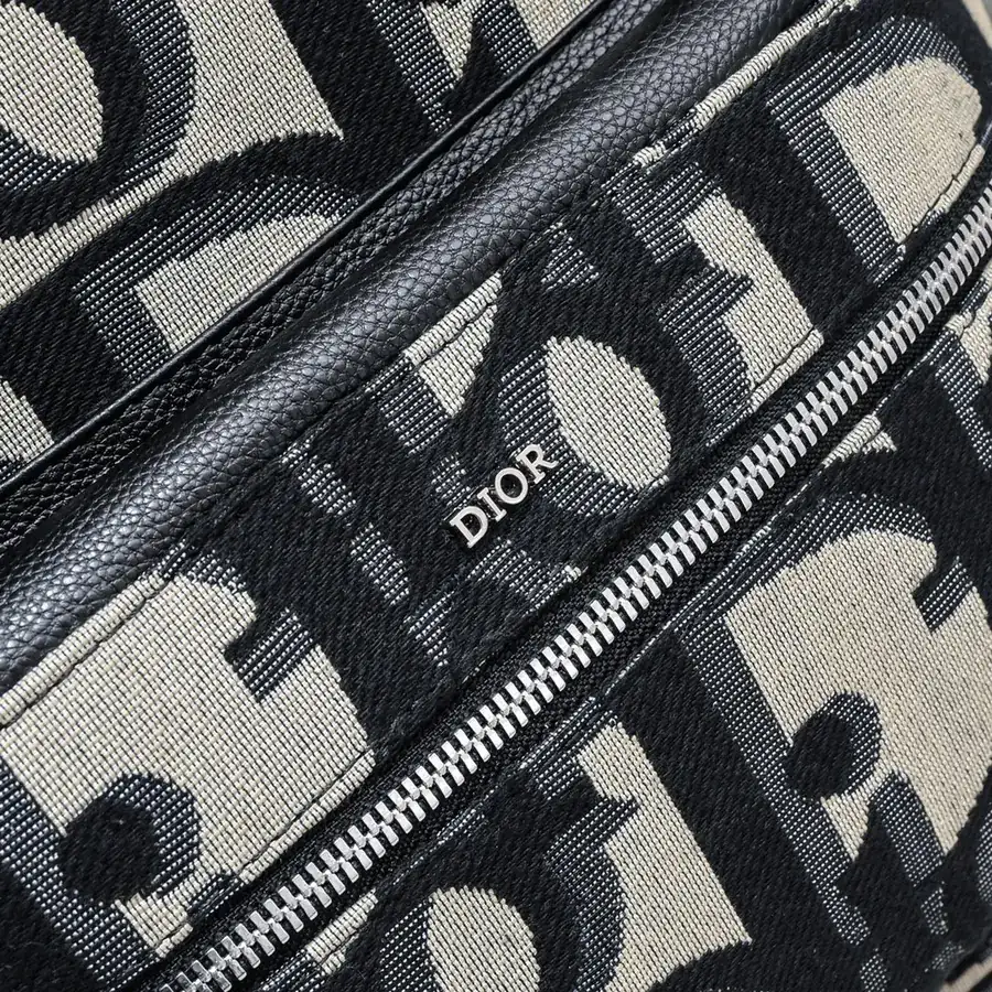 Dior Rider Backpack Classic College Style with Grained Calfskin Details