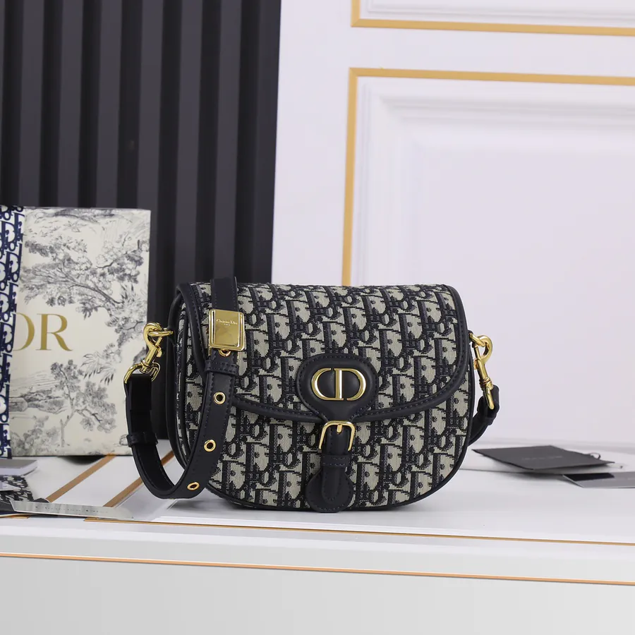 Bobby Blue Monogram Crossbody Bag
