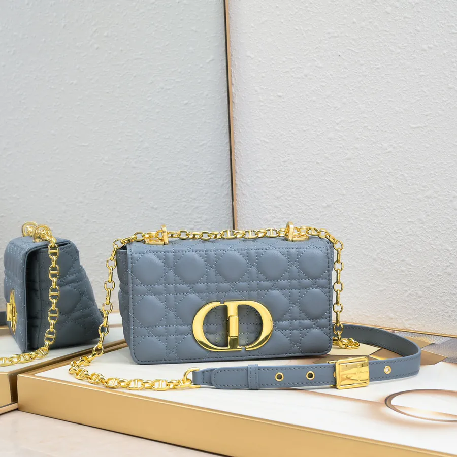 Dior Latch Top 5 Compartment Mini Bag with Grained Calfskin