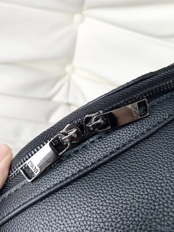 DIOR Explorer Series Men's Monogram Canvas Double Shoulder Bag