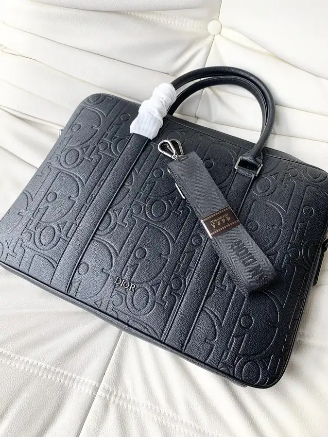 Dior New Men's Briefcase with Adjustable Strap