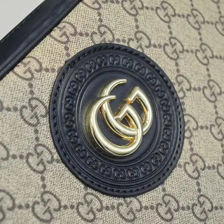 Gucci New Crossbody Bag Premium Full Grain Calfskin with Gucci Pattern