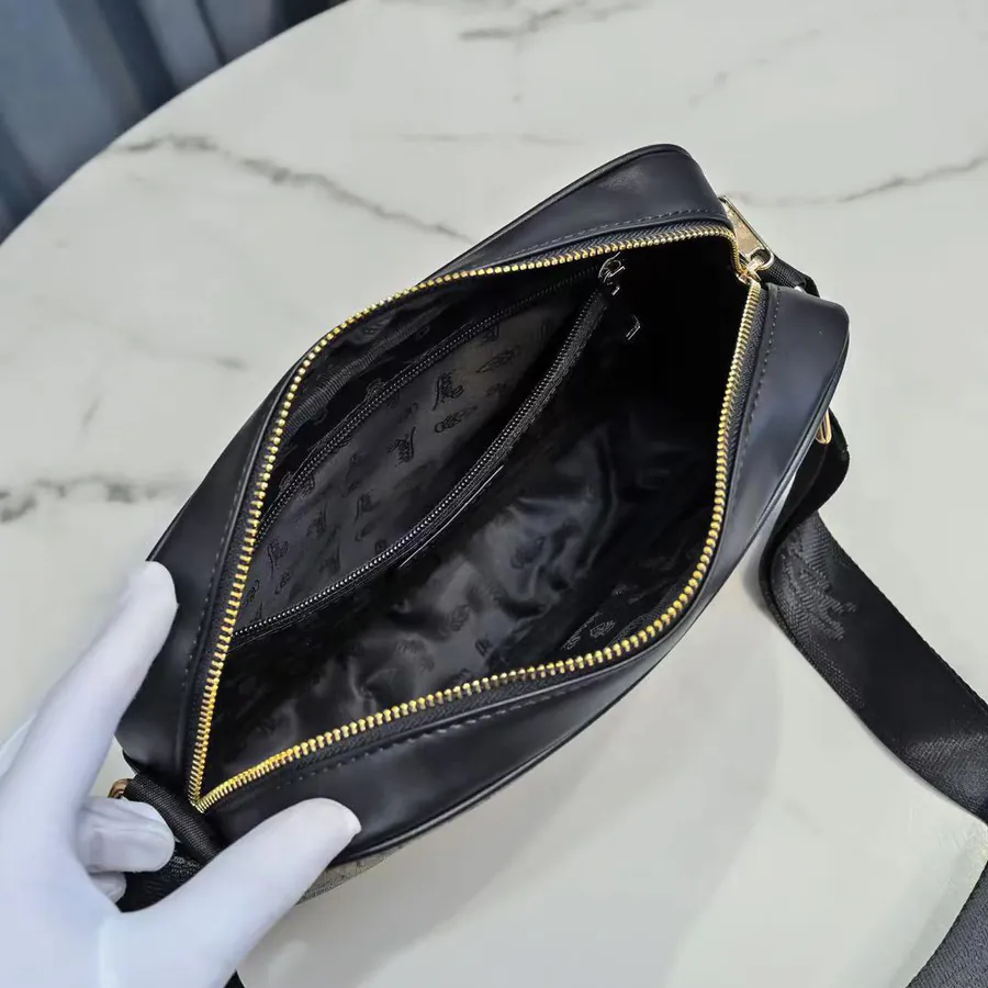 Gucci New Crossbody Bag Premium Full Grain Calfskin with Gucci Pattern