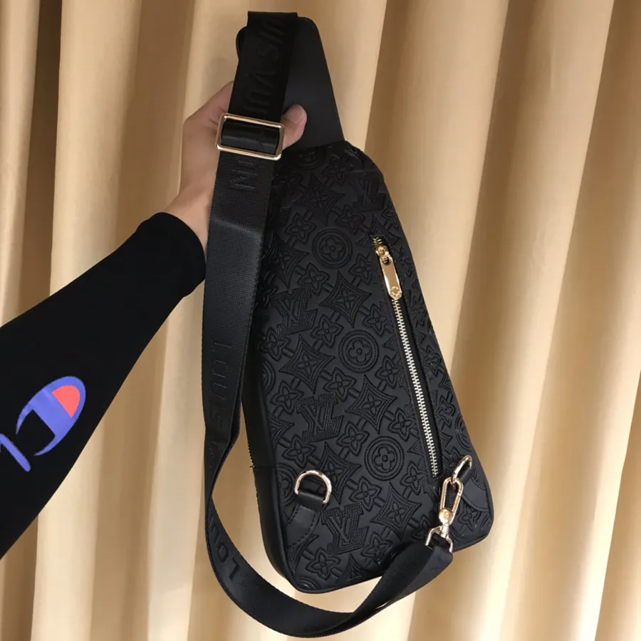 V Style Chest Bag Premium Leather, Elegant Design