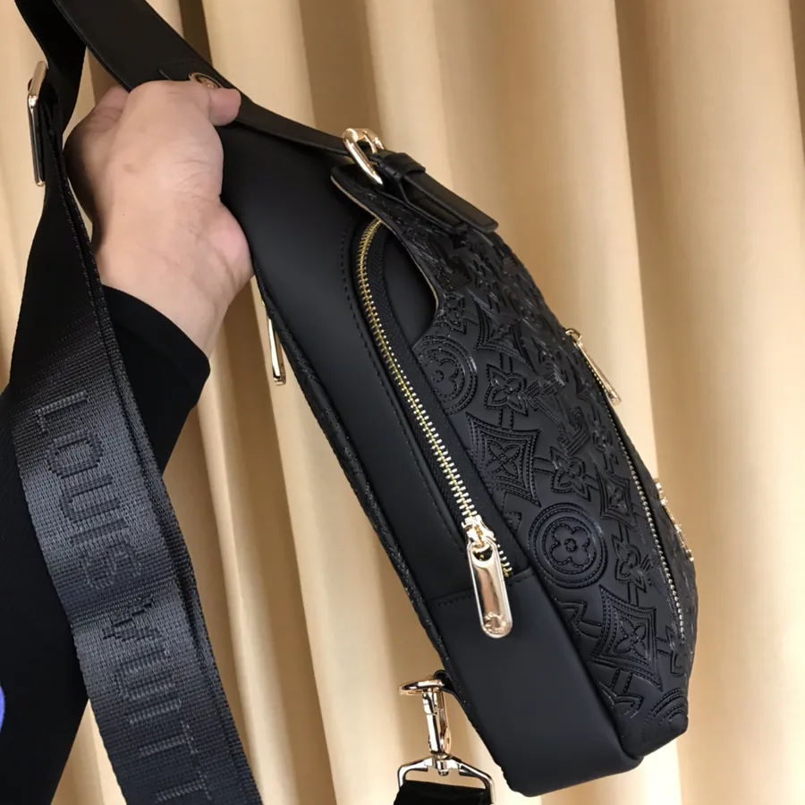 V Style Chest Bag Premium Leather, Elegant Design