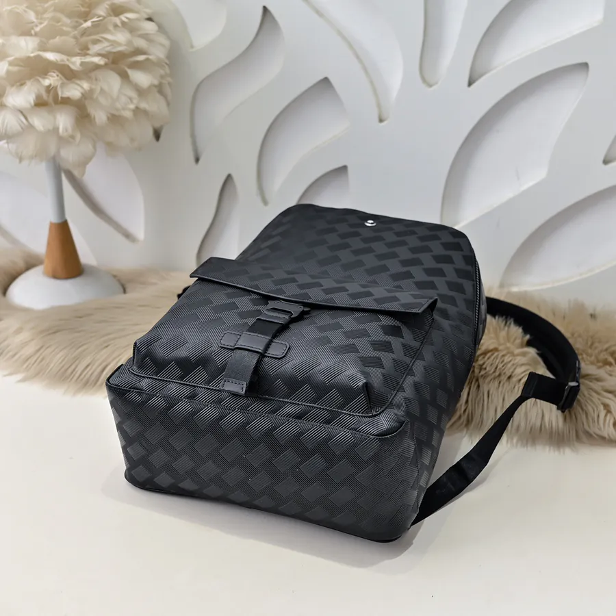 MONT BLANC Men's Backpack Premium Leather, Elegant Design