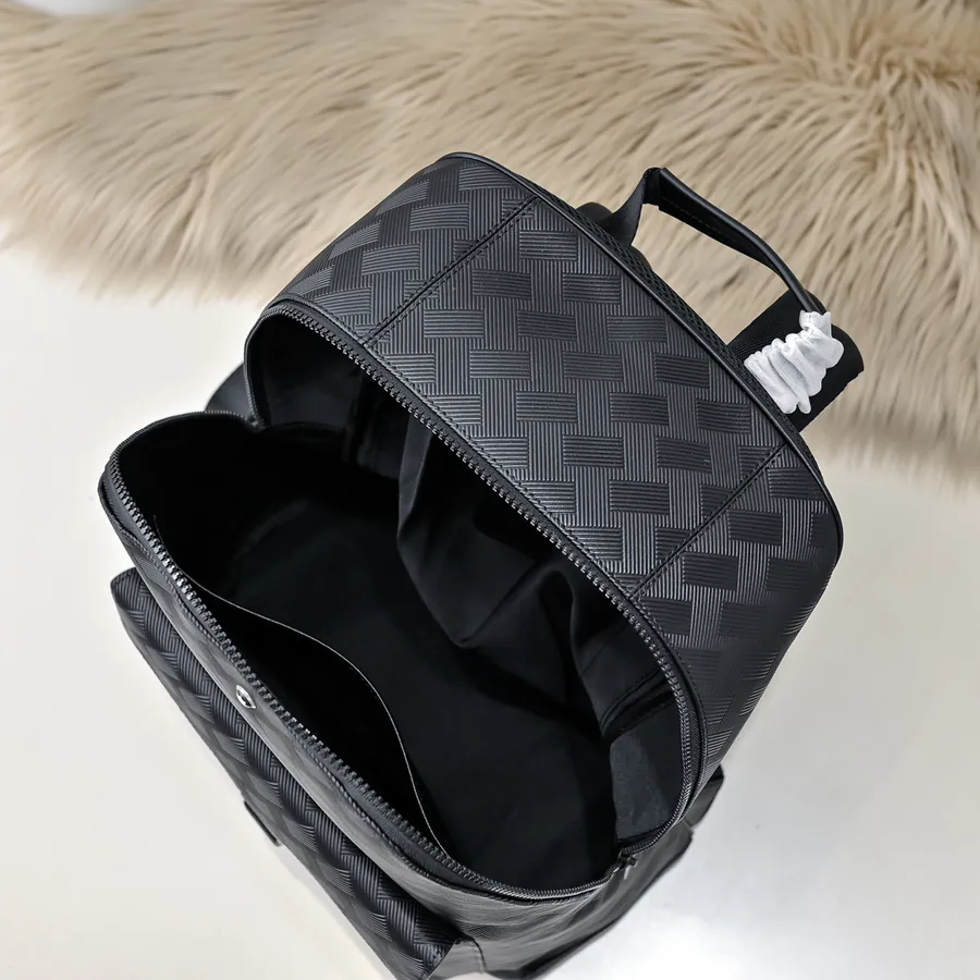 MONT BLANC Men's Backpack Premium Leather, Elegant Design