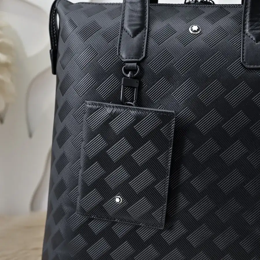 MONT BLANC Men's Briefcase Premium Leather, Elegant Design