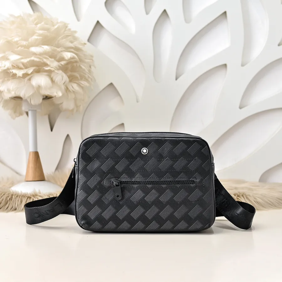 MONT BLANC Men's Crossbody Bag Premium Leather, Elegant Design