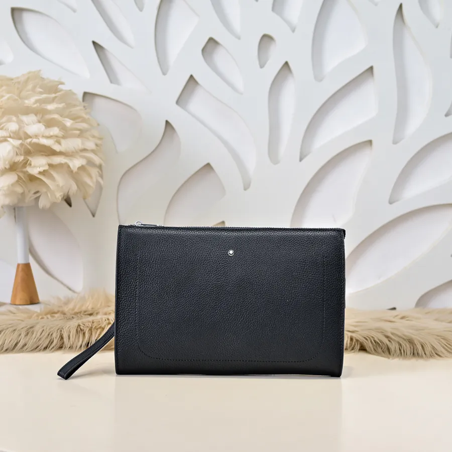 MONT BLANC Men's Wallet Premium Leather, Sleek Design
