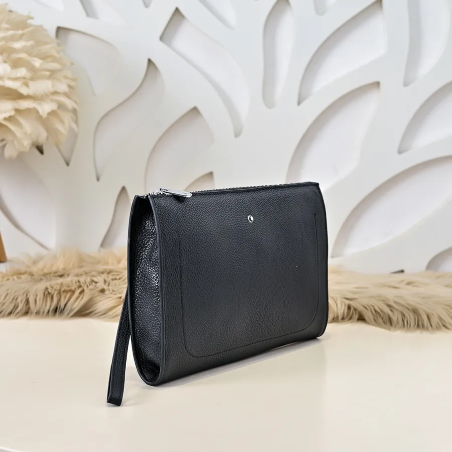 MONT BLANC Men's Wallet Premium Leather, Sleek Design