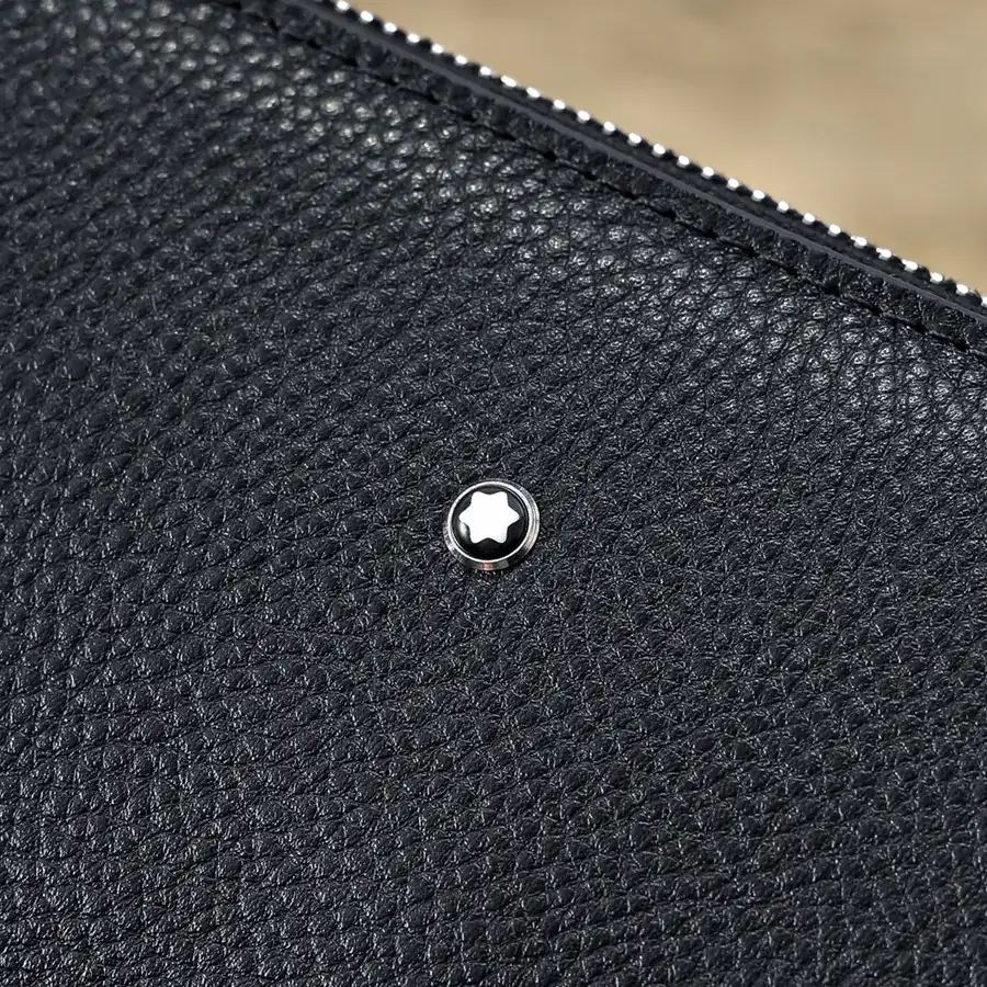 MONT BLANC Men's Wallet Premium Leather, Sleek Design