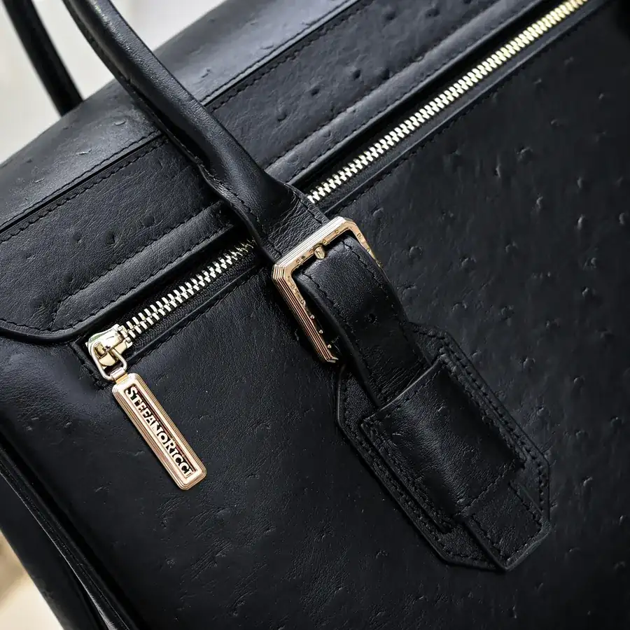 Stefano Ricci Men's Latest Briefcase Premium Grained Calfskin