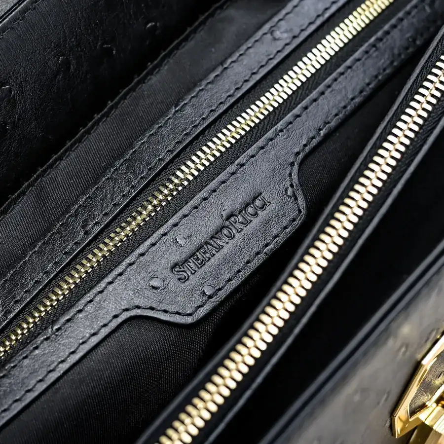 Stefano Ricci Men's Latest Briefcase Premium Grained Calfskin