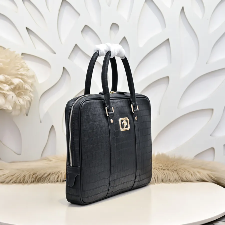 Stefano Ricci Men's Latest Briefcase Grained Calfskin, Elegant Hardware