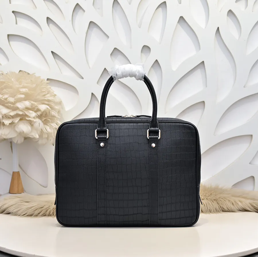 Stefano Ricci Men's Latest Briefcase Grained Calfskin, Elegant Hardware