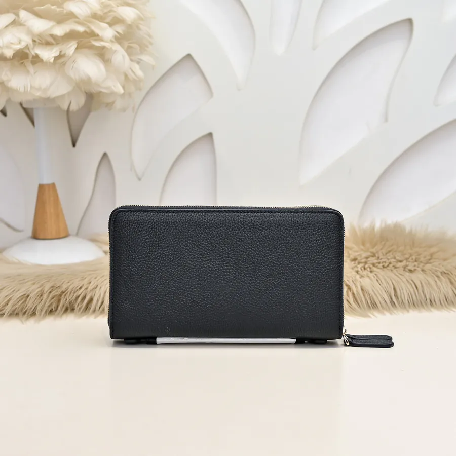 Stefano Ricci Men's Zip Wallet Double Zip, Premium Calfskin